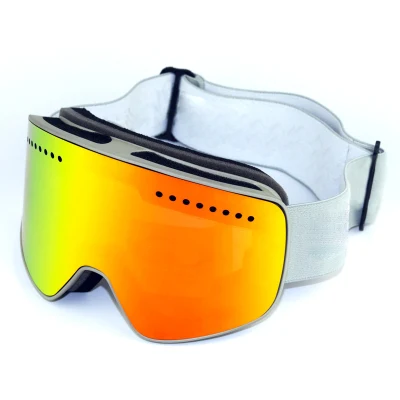 Occhiali da snowboard/neve/sci con protezione UV OEM con telaio in TPU e doppia lente per PC
